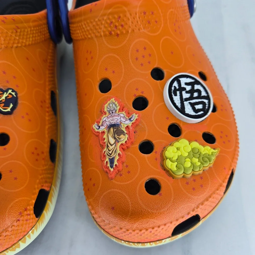 Crocs Dragon Ball Z Goku Frieza Classic Clog 2 Pair Kids J5 Mens 5 Womens 7